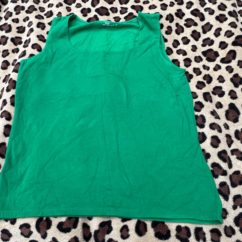 Coldwater Creek Dark Green Tank Cotton